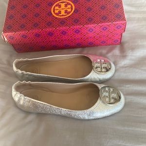 Tory Burch Minnie Travel Ballet Flat, excellent condition, worn once